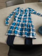 Blauw geruite tuniek met donkerblauwe legging, Ophalen of Verzenden, Gebruikt, Meisje, Setje