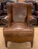 Prachtige Chesterfield Fauteuil Cognac Bruin., Gebruikt, Chesterfield, Ophalen of Verzenden, 75 tot 100 cm