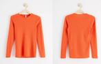 Lindex pure merino wool orange shirt lange mouwen 36/38 CHCS, Nieuw, Oranje, Ophalen of Verzenden, Lange mouw