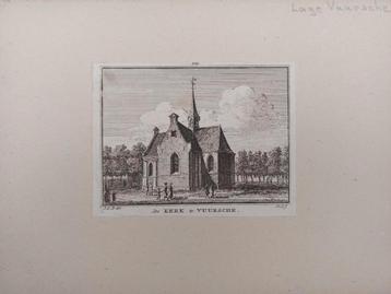 104 / Kerk te Vuursche - Lage Vuursche Gravure uit 18e eeuw beschikbaar voor biedingen