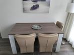 Mooie eettafel te koop (stoelen ook), Ophalen, 50 tot 100 cm, Zo goed als nieuw, 150 tot 200 cm