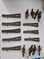 8 Fleischmann piccolo e wissels, Gelijkstroom, Fleischmann, Rails, Ophalen of Verzenden