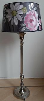 Brocante lamp op metalen voet, Ophalen of Verzenden