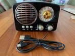 Portable radio (Meier M-161BT) Retro style, Ophalen of Verzenden, Nieuw, Radio