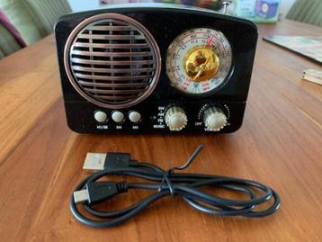 Portable radio (Meier M-161BT) Retro style  beschikbaar voor biedingen