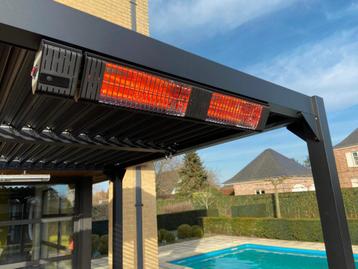 Infrarood terrasverwarmer PROF + Remote beschikbaar voor biedingen
