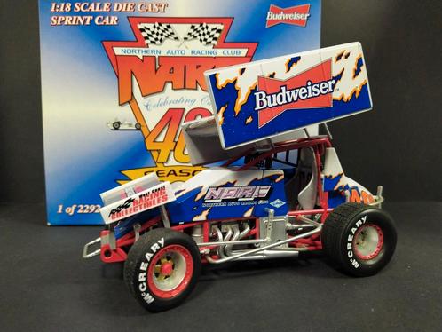 Budweiser sprint car 1:18 GMP Pol, Hobby en Vrije tijd, Modelauto's | 1:18, Zo goed als nieuw, Verzenden