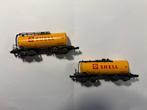 Minitrix 3262, 2x Shell tankwagons, Ophalen of Verzenden, Gebruikt, Wagon, Trix