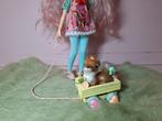 Blythe trekkarretje pull along toy hertje, Ophalen of Verzenden, Zo goed als nieuw, Kleertjes