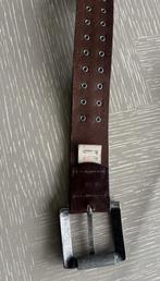 John Galliano Designer lerenriem versierd, Bruin, Echt leder, Riem of Ceintuur, Gedragen