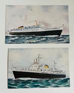 Stoomvaart Maatschappij Zeeland. m.s kon. Wilhelmina & Emma, Verzamelen, Verzenden, Kaart, Foto of Prent