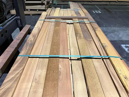 Hardhout-Guariuba–vlonderplanken-terrasplanken-planken-vlond, Tuin en Terras, Palen, Balken en Planken, Nieuw, Planken, 250 cm of meer