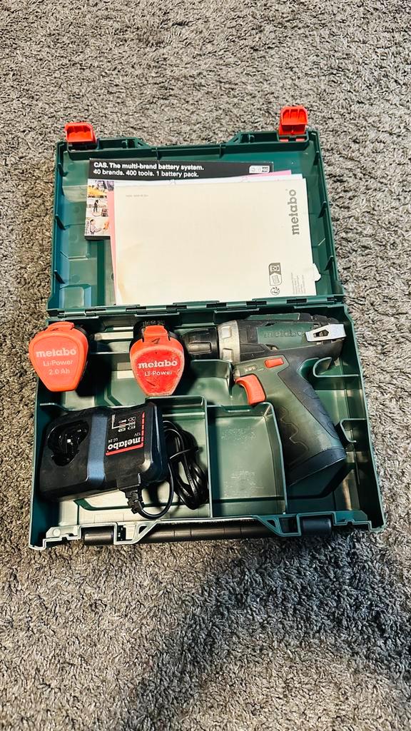Metabo PowerMaxx BS Cordless Drill – 10.8V, Doe-het-zelf en Verbouw, Gereedschap | Boormachines, Zo goed als nieuw, Ophalen of Verzenden