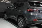 Jeep Compass 4xe 240 Limited / PANODAK / CAMERA / FACELIFT /, Auto's, Jeep, Automaat, Zwart, 4 cilinders, Leder en Stof