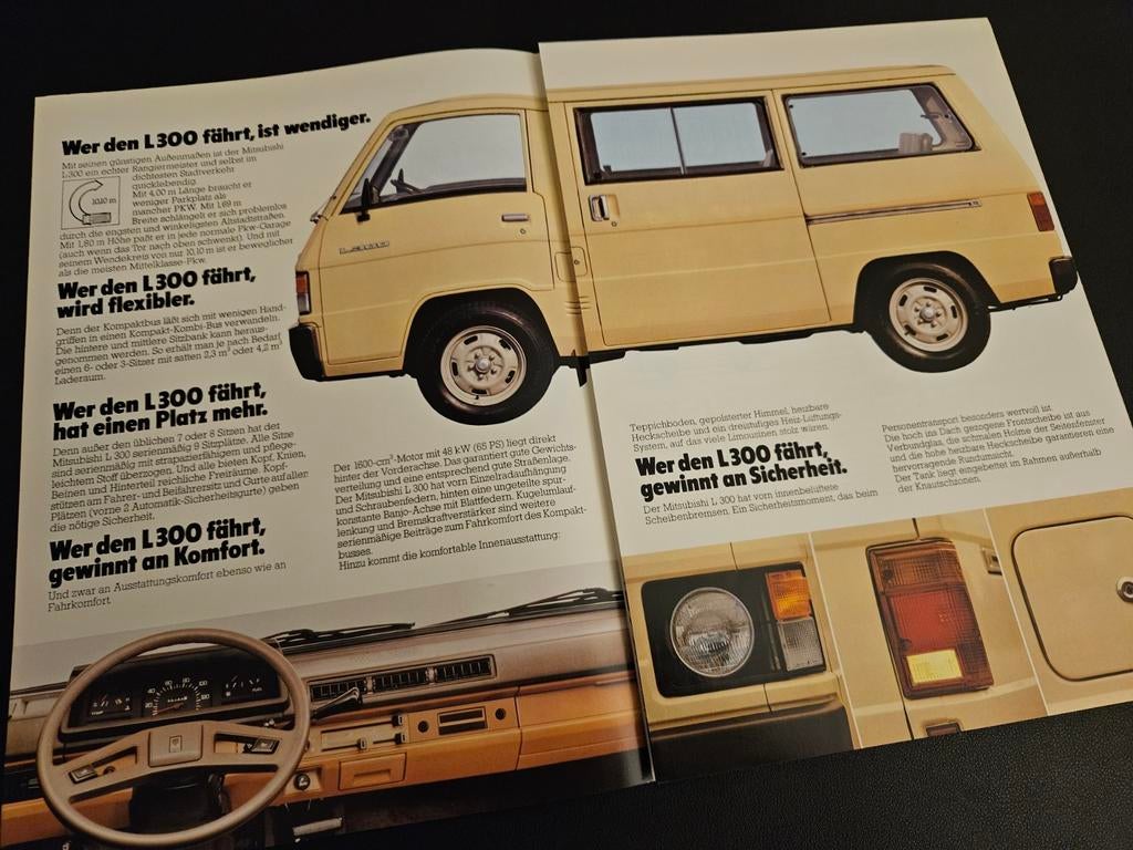 Brochure Mitsubishi L300 1981, Ophalen of Verzenden, Zo goed als nieuw, Mitsubishi