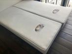 Twee boxspring bedden van 80x200 cm., Ophalen, Gebruikt, Eenpersoons, 80 cm