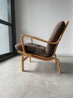 1 Swedese vintage fauteuil jaren 70 bruin, Ophalen, Gebruikt, ., 2de hands