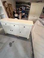 Witte houten dressoir / buffetkast, Ophalen of Verzenden, 25 tot 50 cm