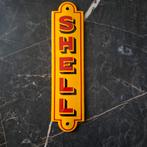Vintage Emaille Reclamebord Shell, Ophalen, Gebruikt, Reclamebord