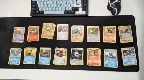 158 vintage pokemon kaarten - 2005 t/m 2010, Hobby en Vrije tijd, Verzamelkaartspellen | Pokémon, Gebruikt, Meerdere kaarten, Foil