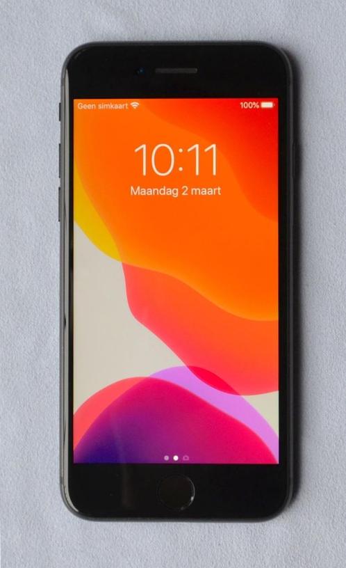 iPhone SE 2020 128GB Zwart, nieuwe batterij, garantie, Telecommunicatie, Mobiele telefoons | Apple iPhone, Zo goed als nieuw, 128 GB