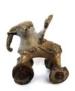 India Temple toy, Olifant - Bronze- Early 19th century, Antiek en Kunst, Curiosa en Brocante, Ophalen of Verzenden