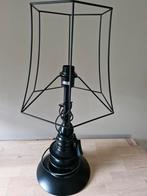 Zwarte design lamp met draad kap, Ophalen, Zo goed als nieuw, Metaal, Minder dan 50 cm