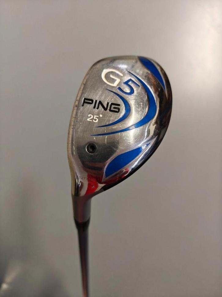 Ping G5 hybride met 25 graden loft, LINKShandig regular flex, Sport en Fitness, Golf, Gebruikt, Club, Ping, Ophalen of Verzenden