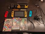 Nintendo Switch Let's Go Editie + 4 Games + Extra's!, Spelcomputers en Games, Games | Nintendo Switch, Ophalen, Gebruikt, Online