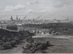 staalgravure Maastricht vanuit de Pietersberg C. Rorich 1858, Antiek en Kunst, Verzenden