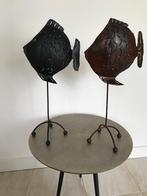 Metalen vis kaars houder sfeervol, Huis en Inrichting, Woonaccessoires | Kandelaars en Kaarsen, Verzenden, Zo goed als nieuw, Metaal