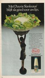 Retro reclame 1978 Duyvis slanksaus goed voor de lijn, Verzamelen, Retro, Verzenden, Overige typen