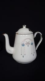 Franse Emaille KOFFIEPOT // KOFFIEKAN <> Art Deco Decoratie, Ophalen of Verzenden