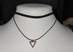 Mooie nieuwe zwarte ketting met Triangle, Overige materialen, Verstelbaar, Zwart, Nieuw
