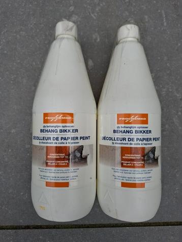 2x 1 liter nieuwe behang bikker behangbikker Prochemko beschikbaar voor biedingen