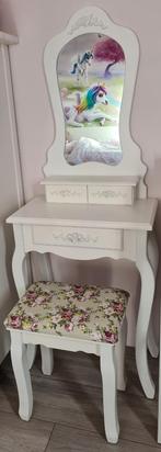 Kaptafel voor meisjes, Kinderen en Baby's, Kinderkamer | Tafels en Stoelen, Ophalen, Zo goed als nieuw, Stoel(en)