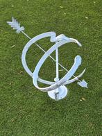 Fraaie messing zonnewijzer, Tuin en Terras, Ophalen, Gebruikt