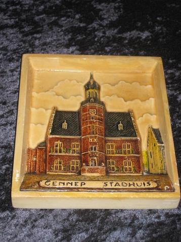 Gennep - Stadhuis Wandtegel  beschikbaar voor biedingen