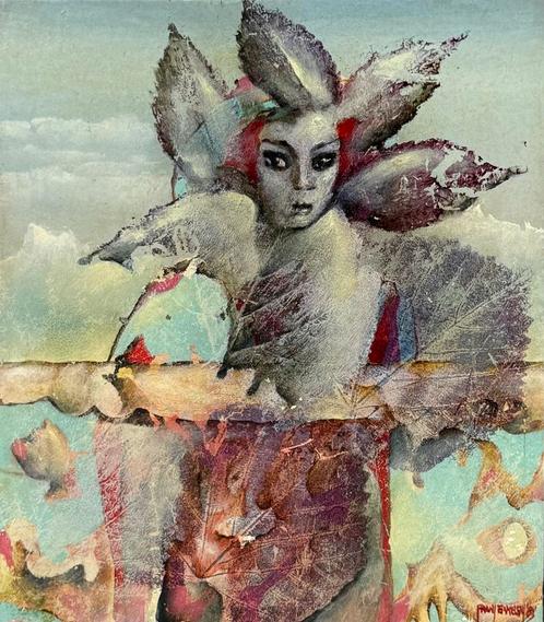 Melaats van Eenzaamheid - Frans Erkelens - Twee-Luik, Antiek en Kunst, Kunst | Schilderijen | Modern, Ophalen