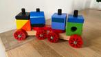 Houten babyspeelgoed blokkentrein puzzel trein 11-delig zgan, Kinderen en Baby's, Speelgoed | Houten speelgoed, Gebruikt, Ophalen of Verzenden