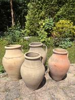 4 vintage aardewerk kruiken, Tuin en Terras, Tuinvazen, Ophalen, Zo goed als nieuw