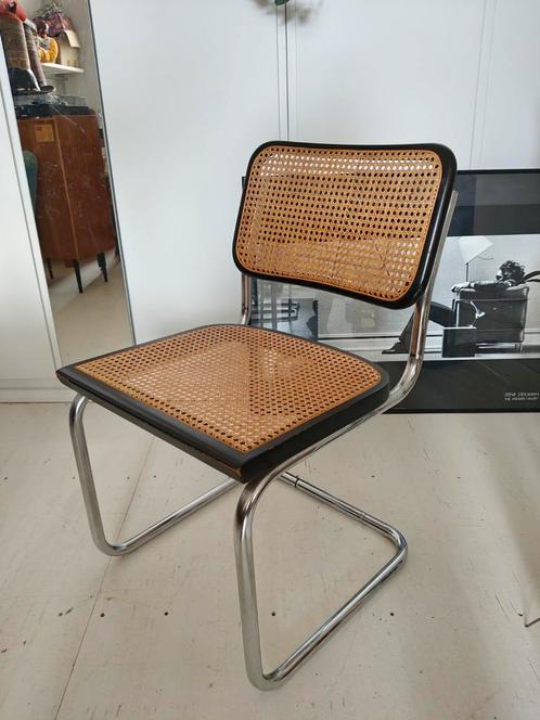 Marcel breuer cesca zwart webbing stoel buisframe, Huis en Inrichting, Stoelen, Zo goed als nieuw, Eén, Hout, Overige materialen
