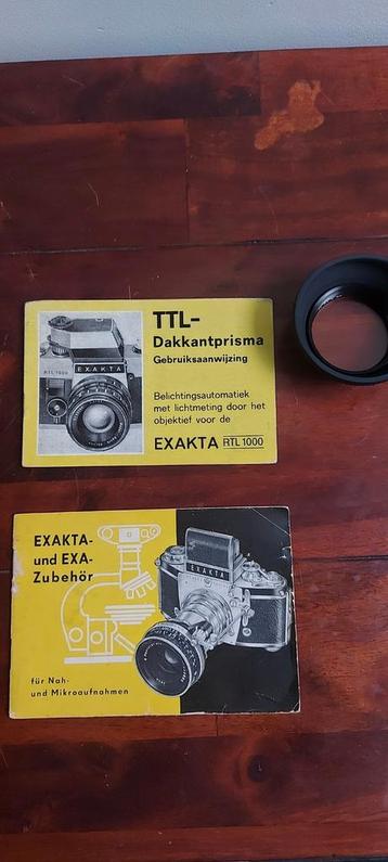Exakta RTL1000 spiegelreflexcamera met statief beschikbaar voor biedingen
