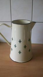 Emaille kan met franse lelie, Antiek en Kunst, Antiek | Emaille, Ophalen of Verzenden