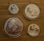 1/2 - 1 - 2 & 5 oz Perth Mint Lunar 3 Horse 2026 zilver, Verzenden, Zilver