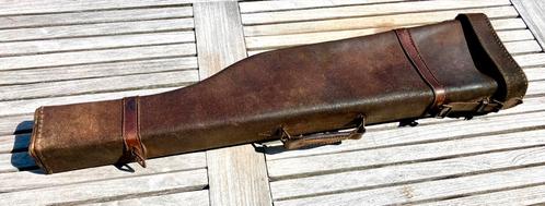 Antieke leder geweer tas, Antiek en Kunst, Antiek | Overige Antiek, Ophalen of Verzenden
