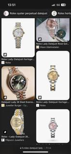 Rolex Datejust Dameshorloge (Inkoop), Gebruikt, Polshorloge, Ophalen of Verzenden, Met strass