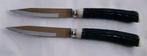 Retro vintage 2 x snijmessen kleine messen 18cm, Ophalen of Verzenden, Rvs of Chroom