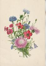 Kaart met wilde bloemen ontwerp Kunz 1991, Verzenden, 1980 tot heden, Gelopen, Natuur
