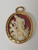 Antiek heilig medaillon art 19 eeuw relikwie engel, Ophalen of Verzenden